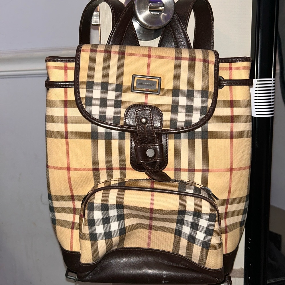 Authentic Burberry Backpack Purse